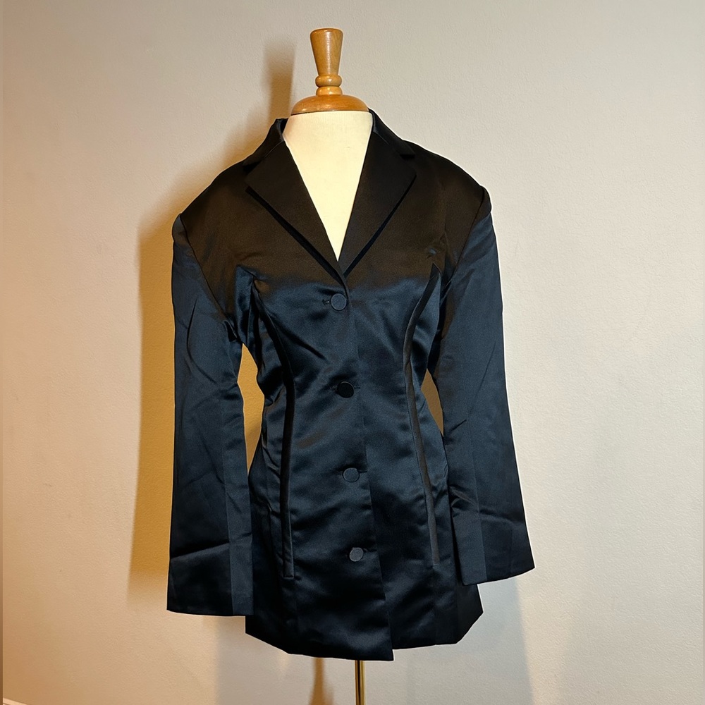 ASOS Blazer Dress Black Sz 4